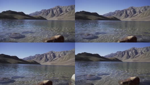 美丽的钱德拉塔尔，或钱德拉塔尔是一个湖泊，也被称为月湖高清在线视频素材下载