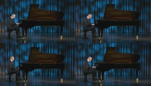 高清多莉:在古典音乐会上弹奏大钢琴高清在线视频素材下载