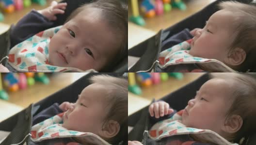 4K，日本宝宝的父母视频。高清在线视频素材下载