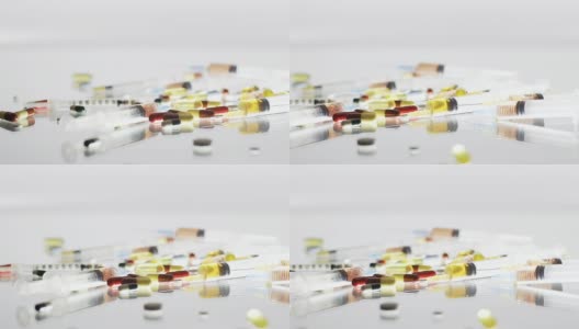 HD DOLLY:注射器和药物高清在线视频素材下载