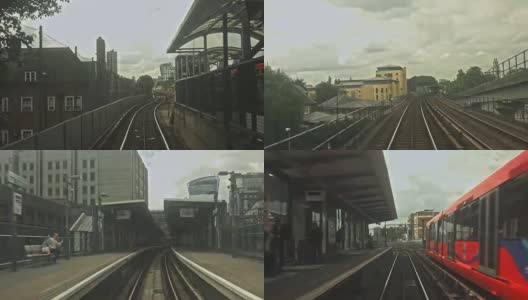 在伦敦的火车高清在线视频素材下载