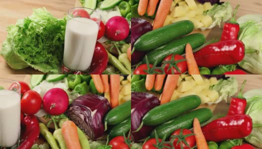 健康的蔬菜Consept高清在线视频素材下载