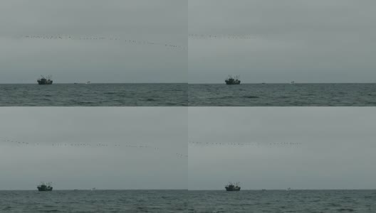 背景-海上渔船高清在线视频素材下载