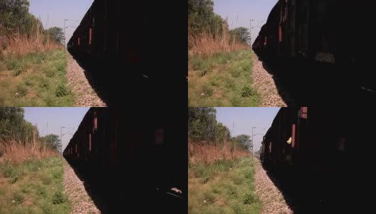 货运列车轮廓高清在线视频素材下载