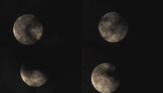 满月和云高清在线视频素材下载