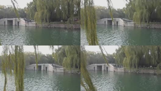 北京颐和园的石桥高清在线视频素材下载