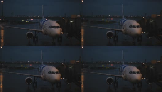 机场在晚上高清在线视频素材下载