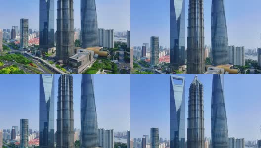 上海标志性摩天大楼Time Lapse(平移)高清在线视频素材下载