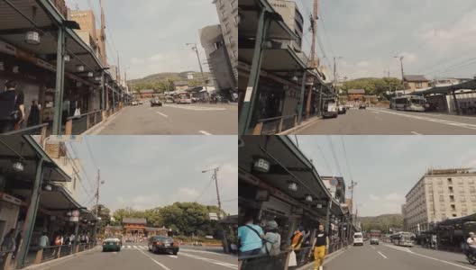 日本京都街头一辆自行车的视频高清在线视频素材下载