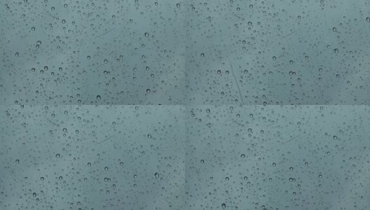 在泰国的雨季，雨打在汽车的镜子上高清在线视频素材下载