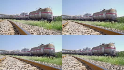 铁路罐式列车高清在线视频素材下载