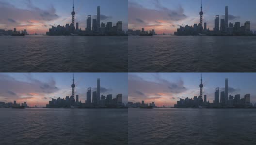 时光流逝——上海外滩日出高清在线视频素材下载