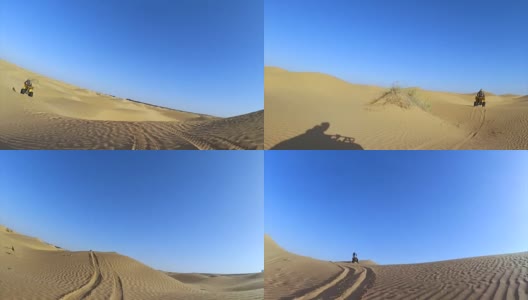 在撒哈拉沙漠的突尼斯/非洲高清在线视频素材下载