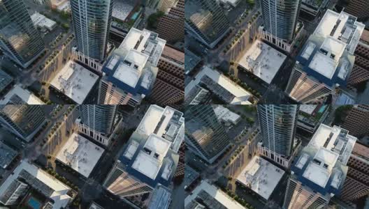 高空摩天大楼最高的奥斯汀德克萨斯州无人机视图高清在线视频素材下载