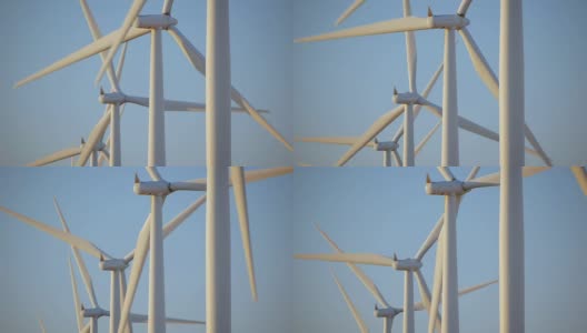 高清风力涡轮机高清在线视频素材下载