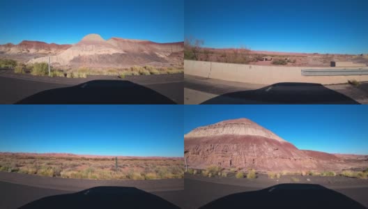 汽车在亚利桑那州的公路上行驶高清在线视频素材下载