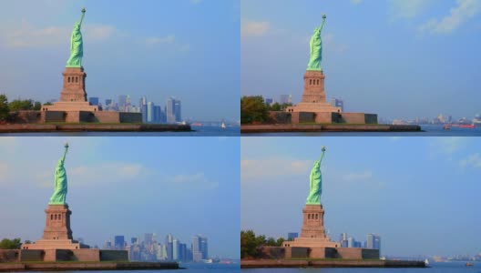 自由女神像。纽约高清在线视频素材下载