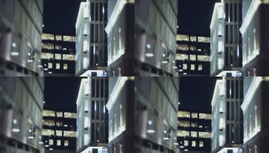 夜间照明建筑高清在线视频素材下载