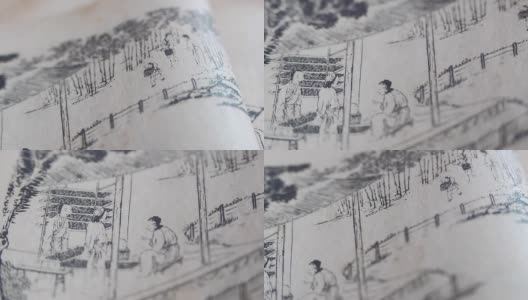 中国古代绘画高清在线视频素材下载
