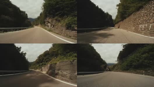 在山路上开车高清在线视频素材下载