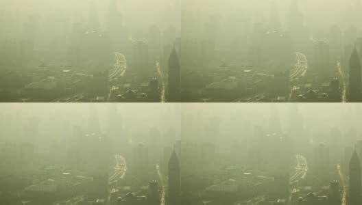 上海浓雾笼罩高清在线视频素材下载