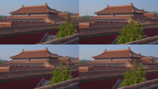 斯坦尼康镜头的内部部分的紫禁城-中国皇帝的古代宫殿高清在线视频素材下载