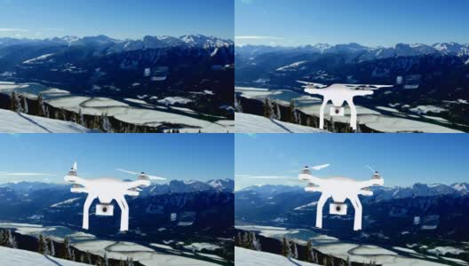 无人机在山里飞行高清在线视频素材下载
