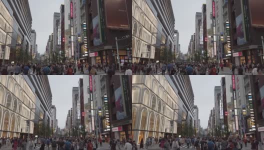 日本东京银座区高清在线视频素材下载