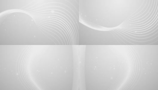 线条描边Mobius-strip背景环白色高清在线视频素材下载