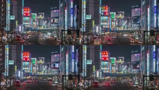 东京夜市:新宿高清在线视频素材下载