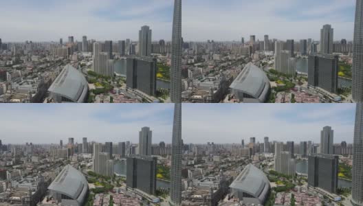 天津城市景观航拍高清在线视频素材下载