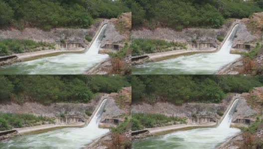 坝的水流高清在线视频素材下载
