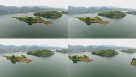 千岛湖景观鸟瞰图高清在线视频素材下载