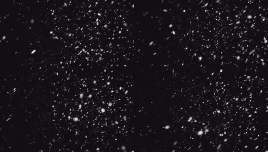 4K逼真的降雪侧向，侧向，近距离拍摄，快速强，Alpha Prores背景循环，透明，只是拖放在你的时间轴，冬天，圣诞节，新年，暴雪，雪暴高清在线视频素材下载