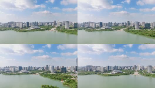 合肥的城市景观和天际线高清在线视频素材下载