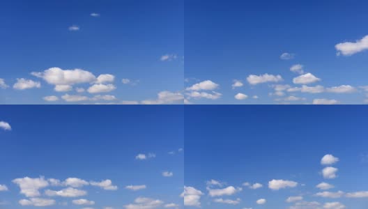 time - apse:蓝天中的云朵高清在线视频素材下载