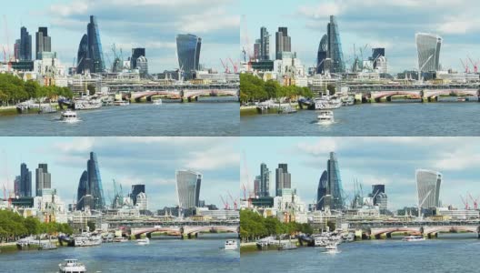 从西方看伦敦电汇城(4K/超高清到高清)高清在线视频素材下载