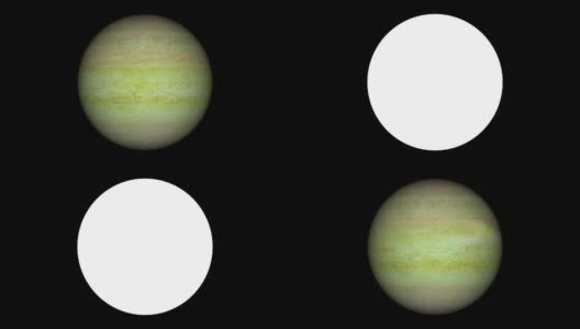 土星自旋可循环元素与光锍隔离高清在线视频素材下载