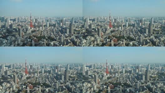 东京塔，东京市，日本高清在线视频素材下载