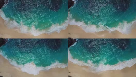 努萨佩尼达-从上面看海滩。直无人机拍摄的高清在线视频素材下载