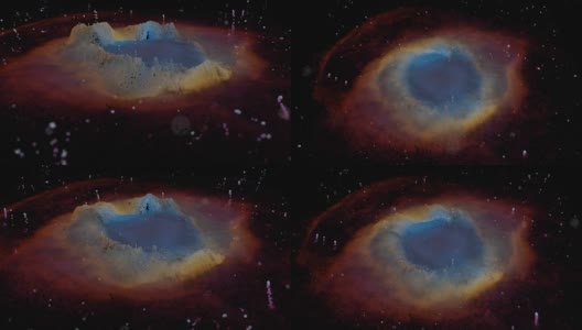 螺旋星云独特的粒子再现高清在线视频素材下载