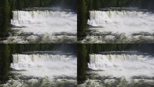 道森瀑布威尔斯格雷省公园高清在线视频素材下载
