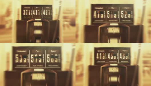 燃油泵价格上涨的动画标志高清在线视频素材下载