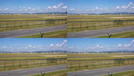 法兰克福机场坡道区域全景图，时间推移高清在线视频素材下载