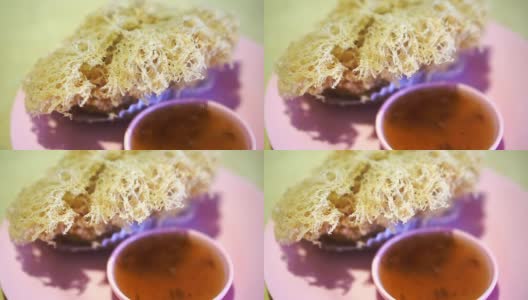 点心香酥炸芋头，是广东传统早餐高清在线视频素材下载