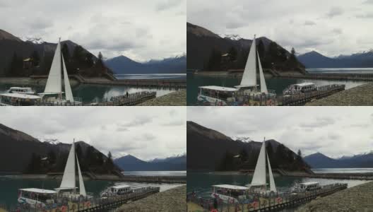 西藏的巴松湖高清在线视频素材下载