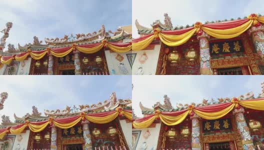 泰国大城府的中式神社高清在线视频素材下载
