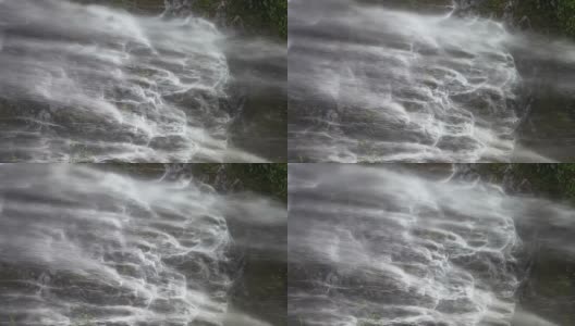 红溪瀑布位于原始森林中高清在线视频素材下载