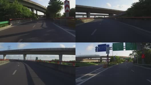 实时汽车在高速公路上行驶，上海，中国高清在线视频素材下载