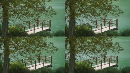 湖上的木桥高清在线视频素材下载